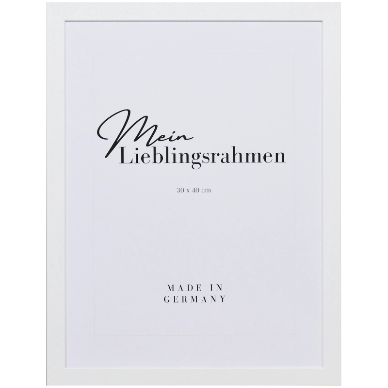 Bilderrahmen Holz Thea Weiß 40x60 cm Normalglas