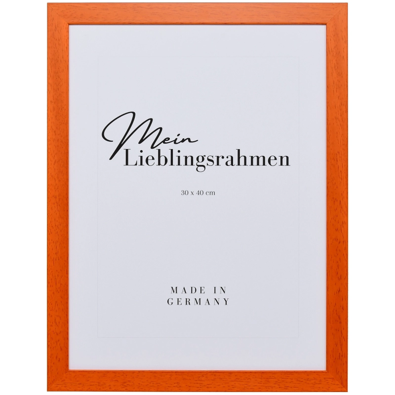 Bilderrahmen Holz Emma Orange 25x50 cm Normalglas