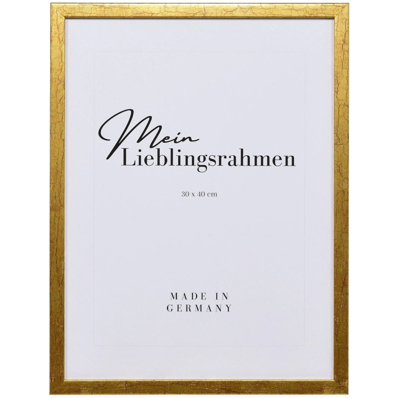 Bilderrahmen Holz Clara Altgold 25x80 cm Museumsglas UV 70%