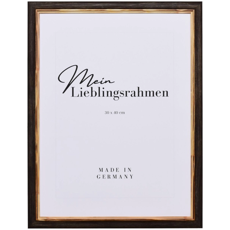 Vintage Bilderrahmen Holz Elena Wenge 40x50 cm Kunstglas