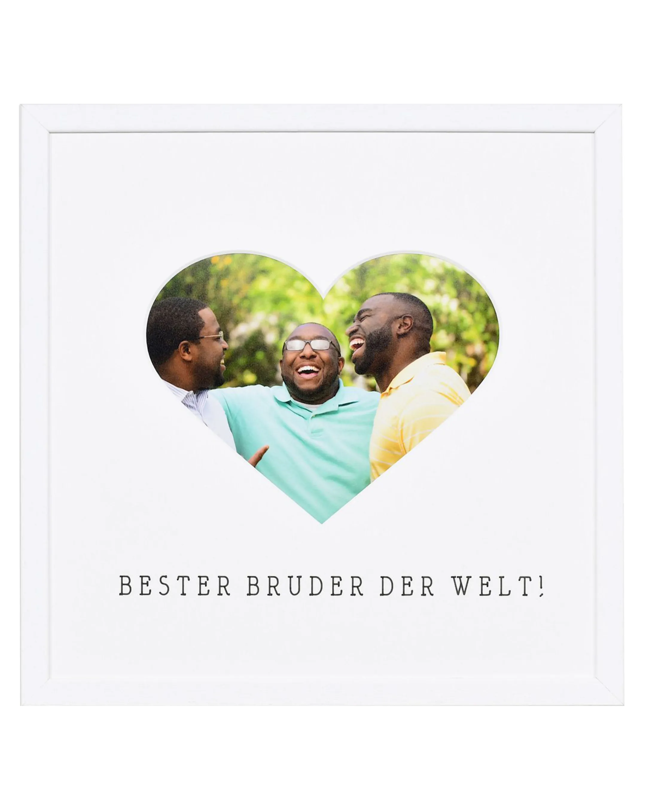 Bilderrahmen Herz "Bruder" 30x30cm