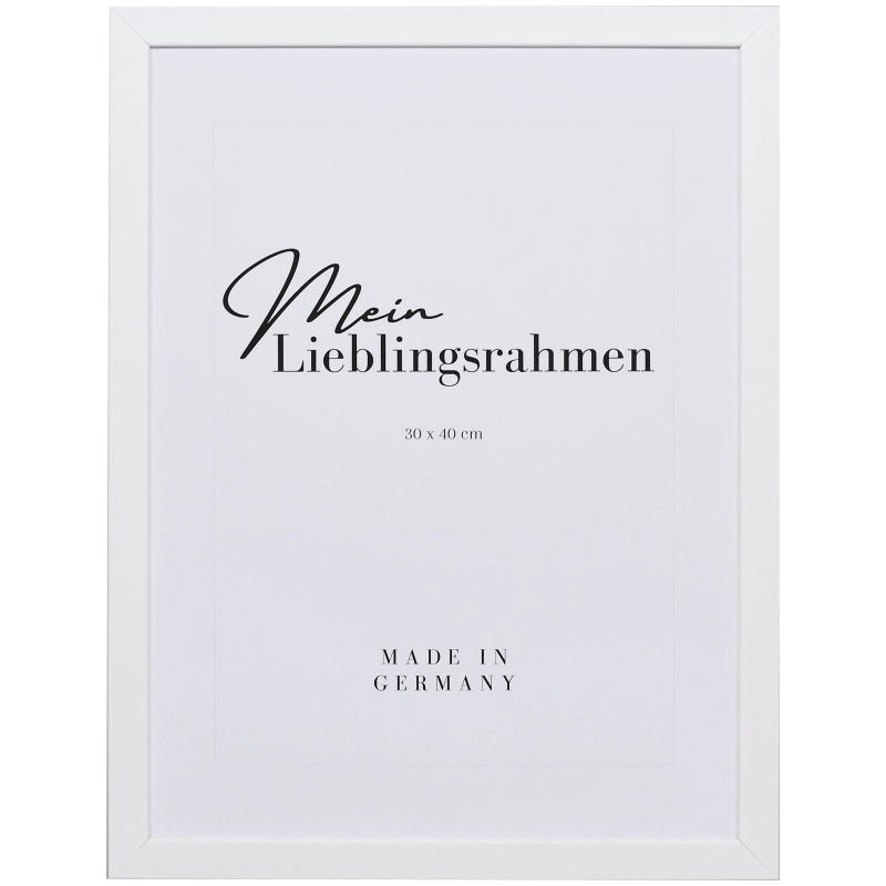 Bilderrahmen Holz Paula Weiß 10x15 cm Museumsglas UV 70%