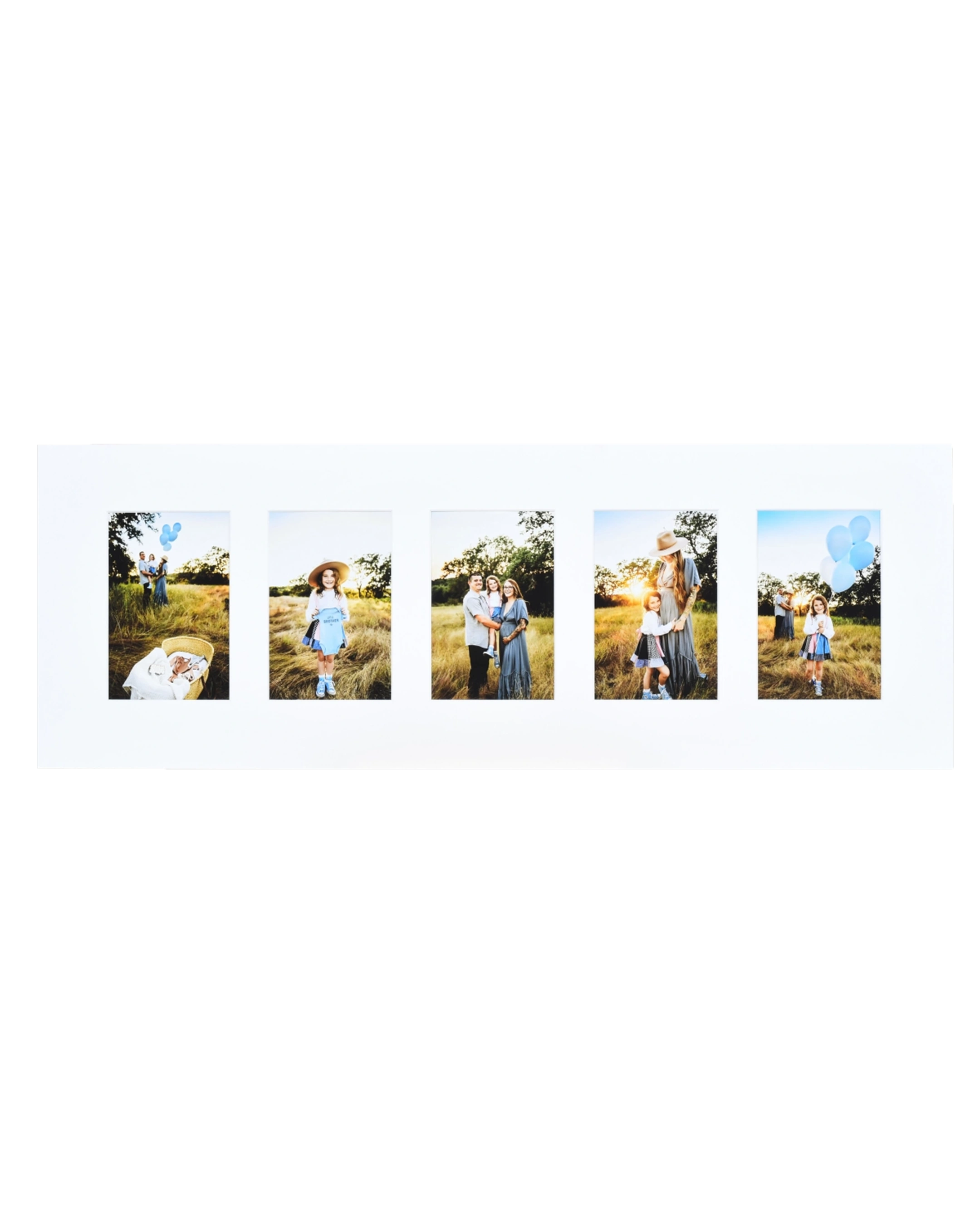 Passepartoutcollage Claire 25x70 cm – Frontansicht