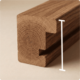 präzise Leistenhöhe