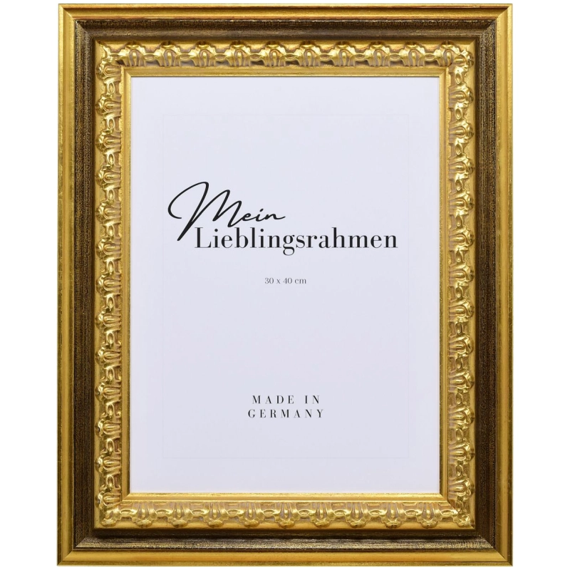 Barock Bilderrahmen Holz Victoria Gold 100x100 cm Leerrahmen (ohne Glas / Rückwand)