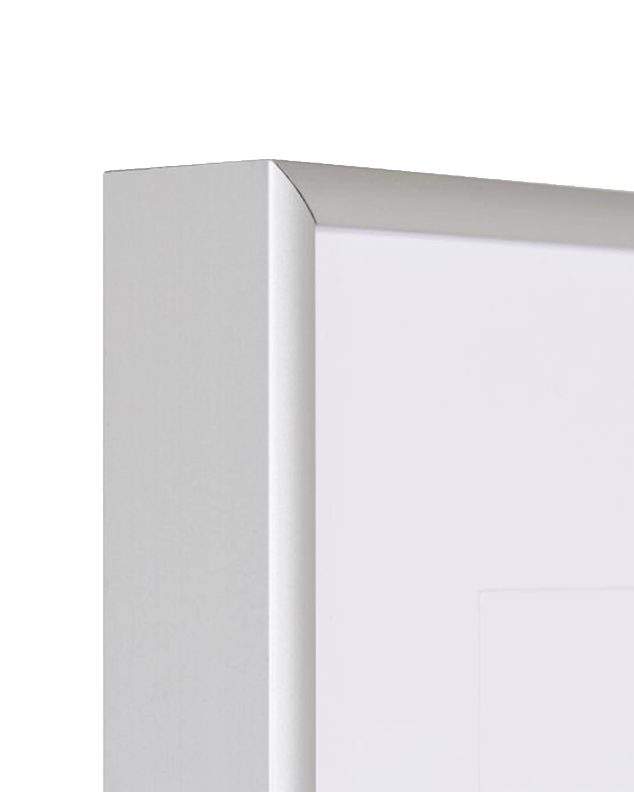 Bilderrahmen Aluminium Luca Silber – Detailansicht