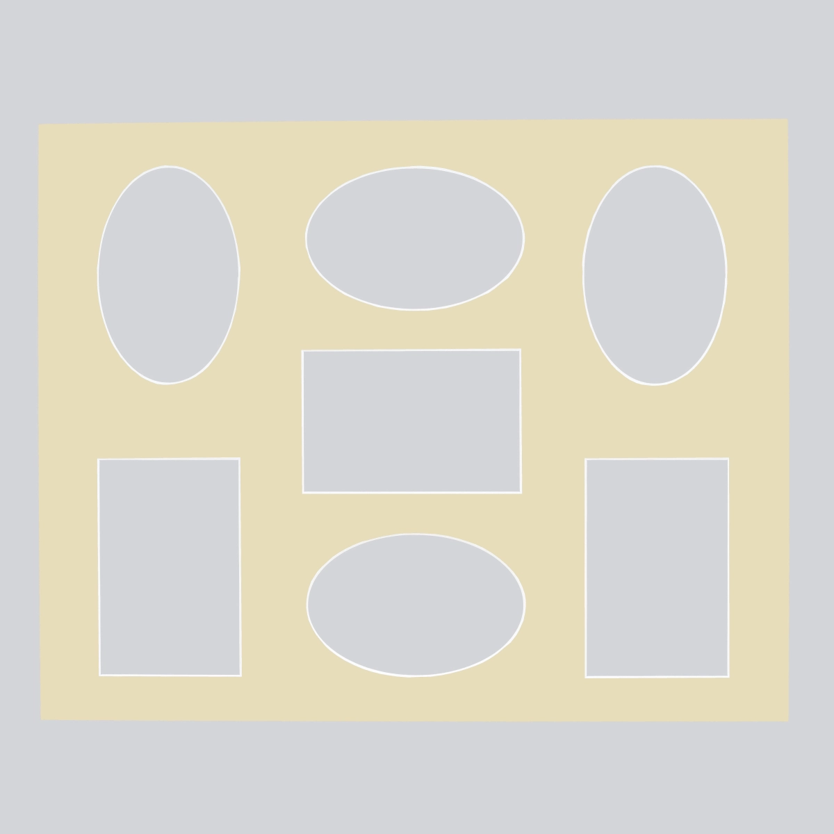 Passepartoutcollage Magali 40x50 cm