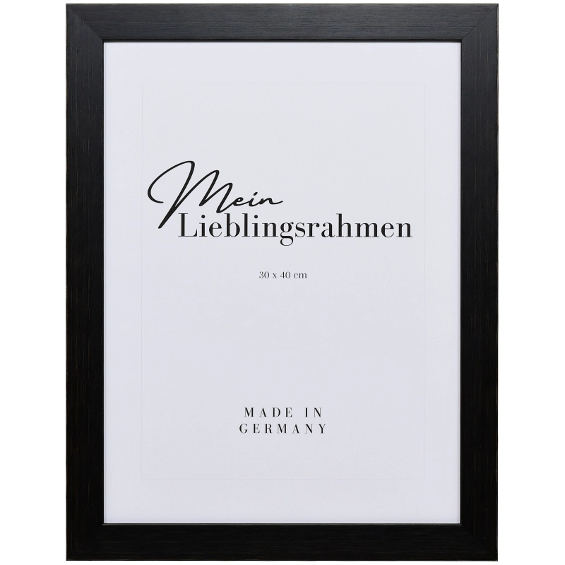 Bilderrahmen Holz Alina Schwarz 84,1x118,9 cm (A0) Leerrahmen (ohne Glas / Rückwand)
