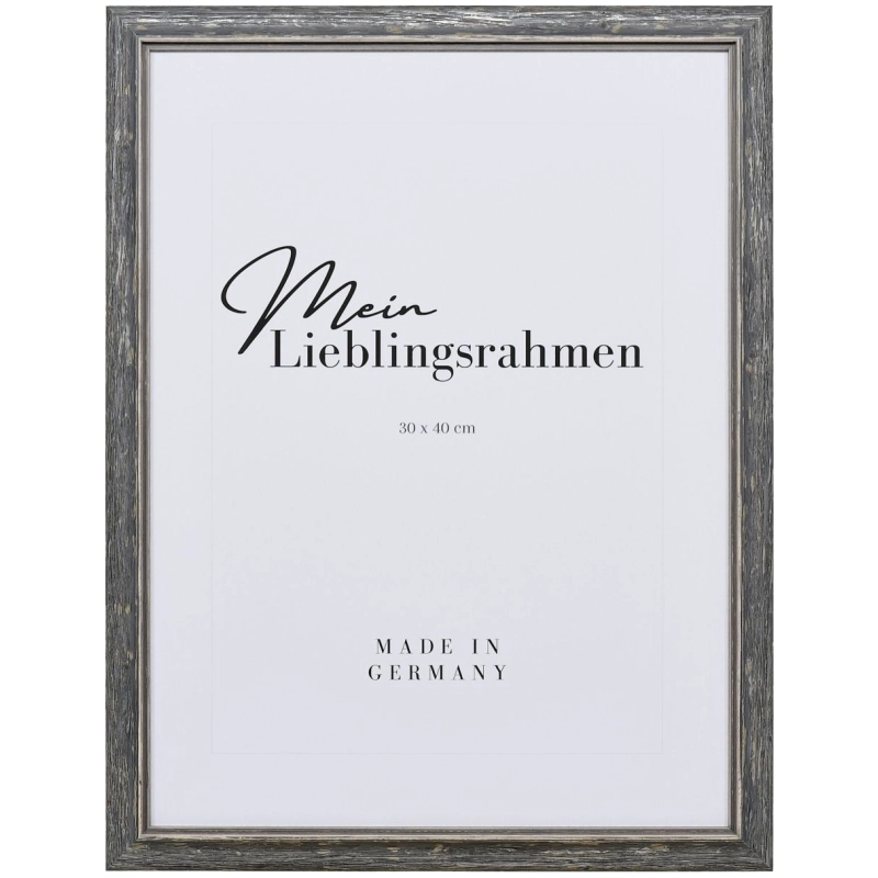 Vintage Bilderrahmen Holz Elena Schwarz 40x50 cm Museumsglas UV 70%