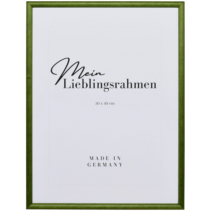Bilderrahmen Holz Ava Tannengrün 40x50 cm Kunstglas