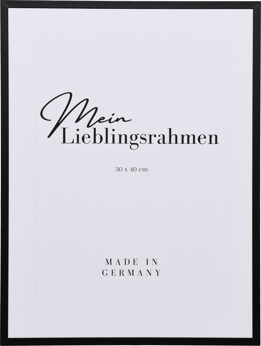 Puzzle-Bilderrahmen Mika Schwarz 60x85 cm Kunstglas