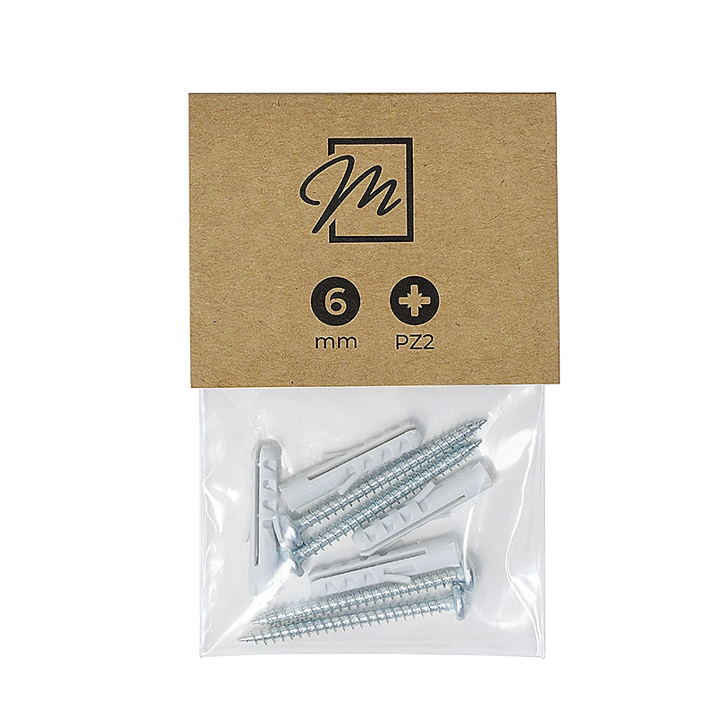 Zubehör Montage-Set (4x Schrauben 4,0 x 45 mm + 4 Dübel ⌀ 6 mm)