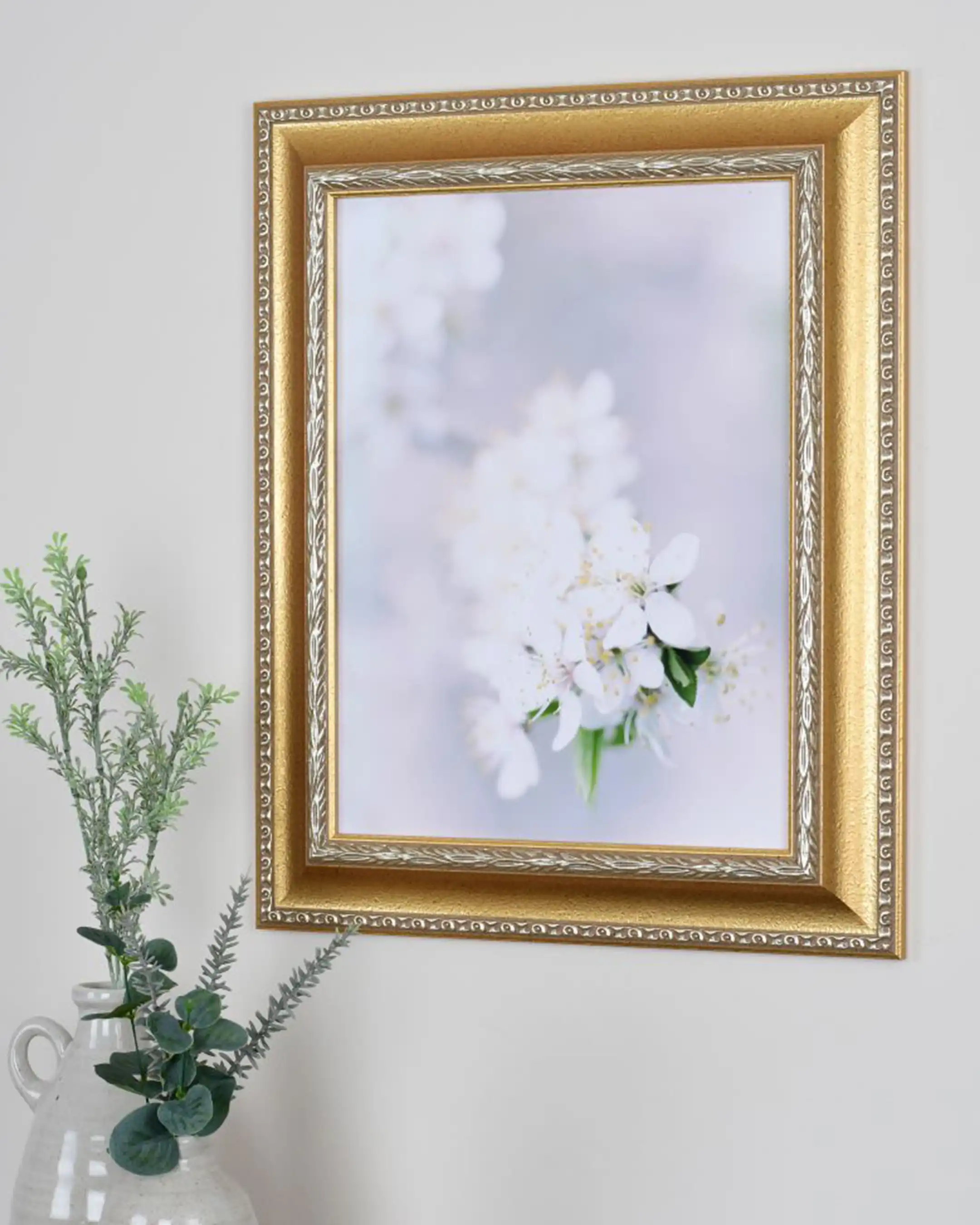 Barock Bilderrahmen Holz Olivia