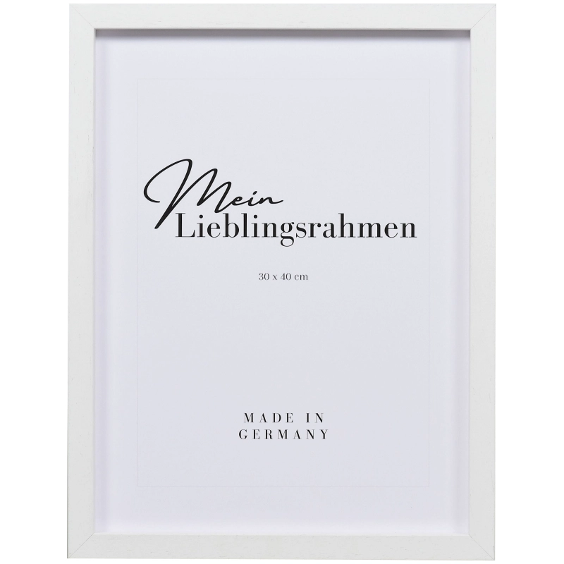 Bilderrahmen Holz Antonia Weiß 30x30 cm Antireflexglas