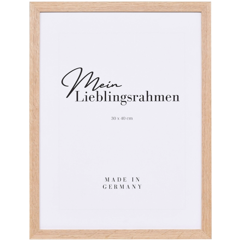 Bilderrahmen Holz Lara Eiche 62x93 cm Museumsglas UV 70%
