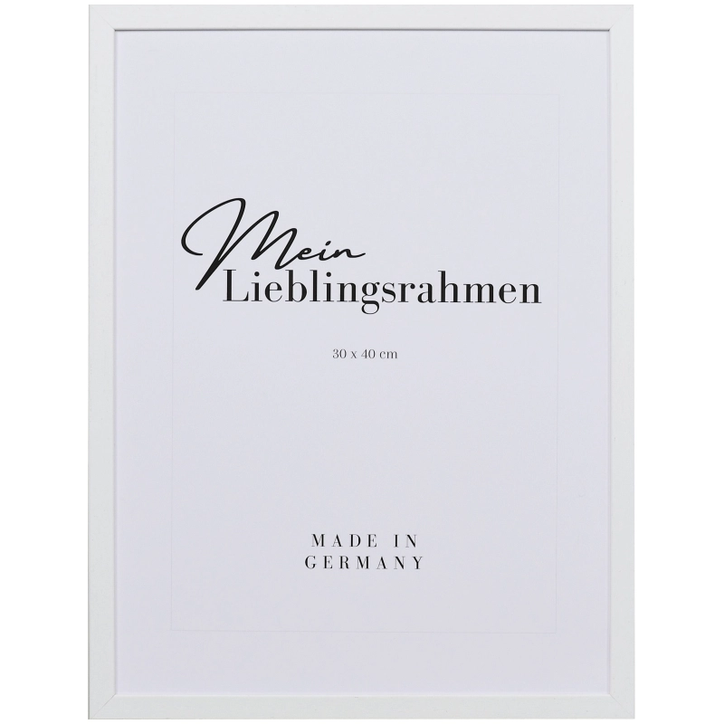 Bilderrahmen Holz Ida Weiß 40x60 cm Normalglas