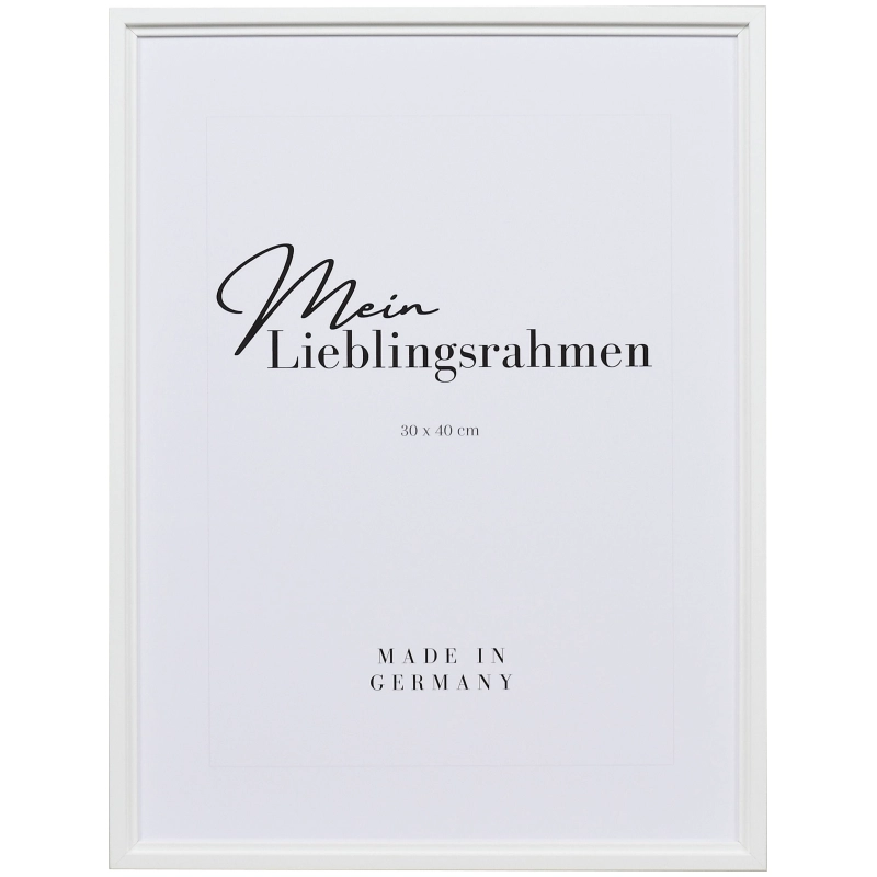 Bilderrahmen Holz Silvia Weiß 10x15 cm Leerrahmen (ohne Glas / Rückwand)