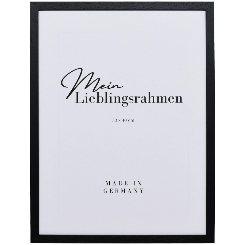 Bilderrahmen Holz Ida Schwarz 40x60 cm Normalglas