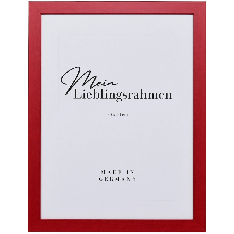 Bilderrahmen Holz Emma Rot 35x50 cm Museumsglas UV 70%