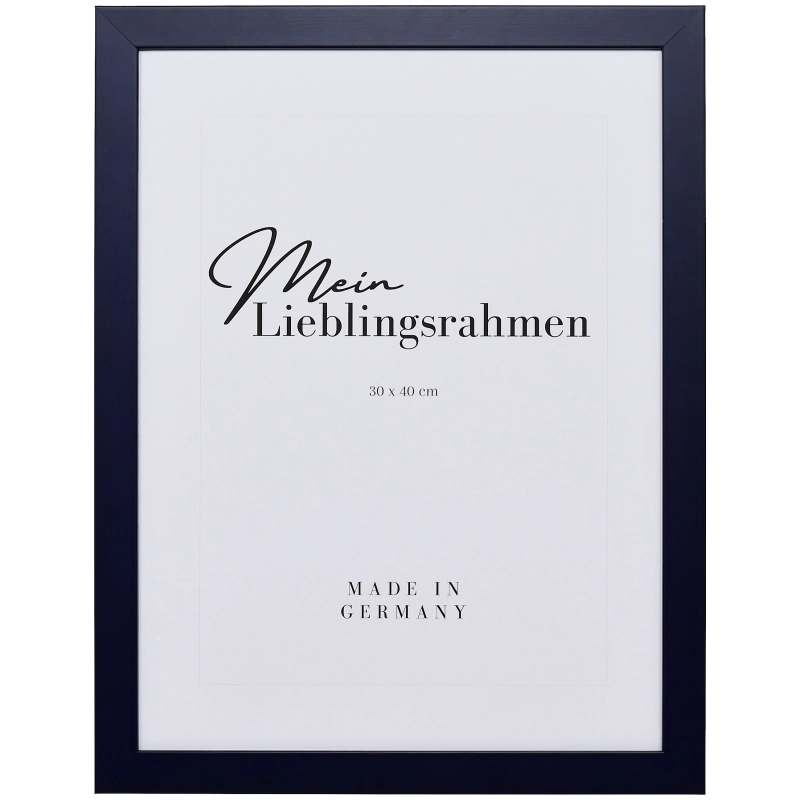 Bilderrahmen Holz Emma Blau 70x70 cm Kunstglas