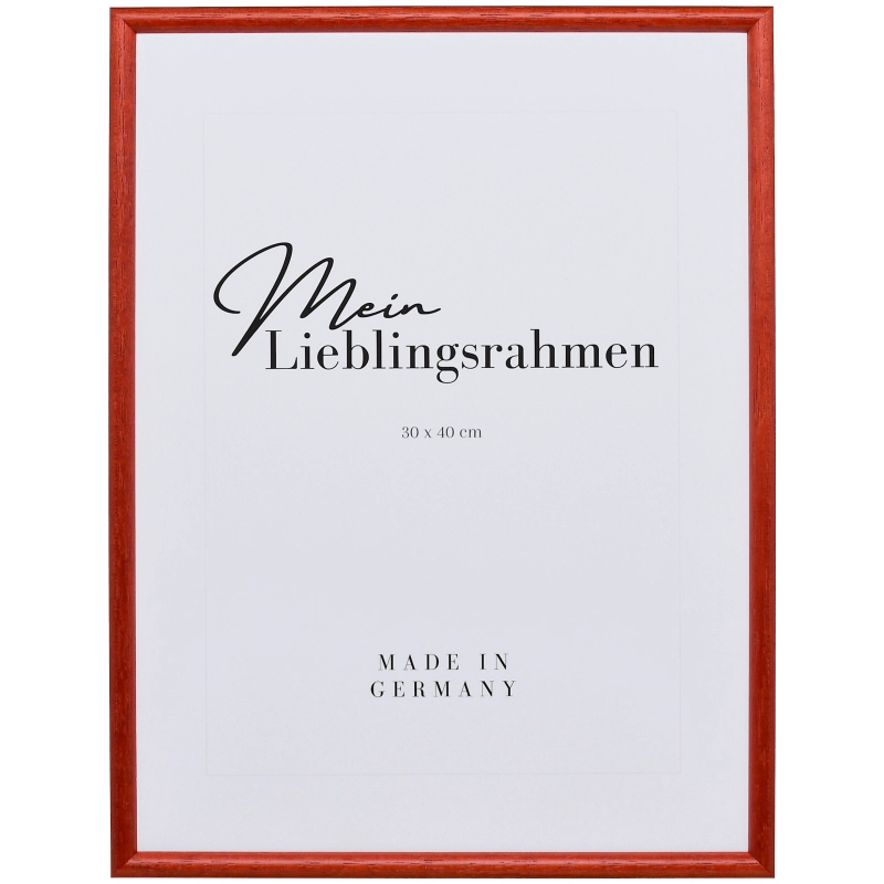 Holzrahmen Ava, Rot, 30x45 cm Normalglas