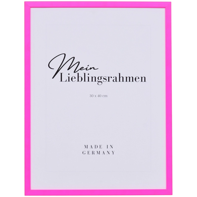 Neon Bilderrahmen Holz Bonnie Rosé 40x60 cm Antireflexglas