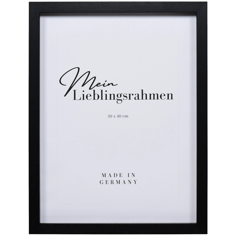 Bilderrahmen Holz Antonia Schwarz 40x60 cm Leerrahmen (ohne Glas / Rückwand)