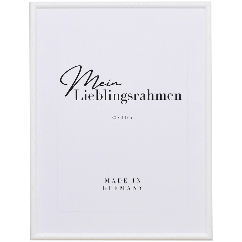 Bilderrahmen Holz Ava Weiß 10x15 cm Antireflexglas