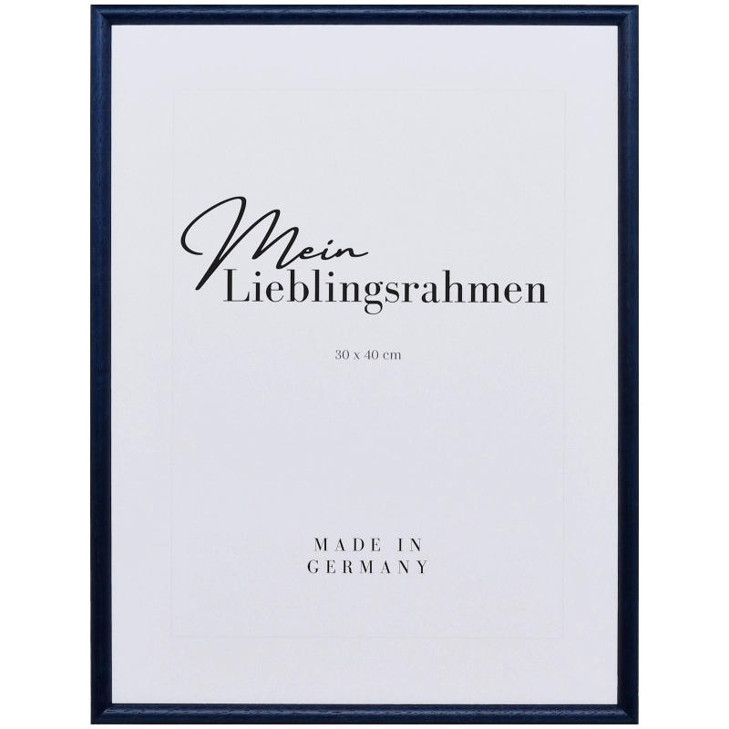 Bilderrahmen Holz Ava Blau 40x60 cm Antireflexglas