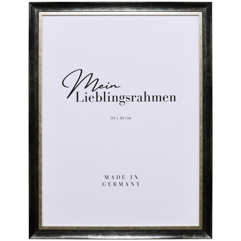 Bilderrahmen Holz Milena Platin 50x100 cm Leerrahmen (ohne Glas / Rückwand)