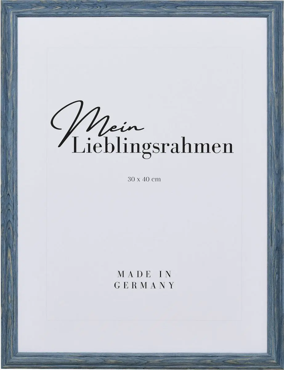 Frontansicht eines pastellgrauen Holzrahmens im Landhausstil, mit einer abgeflachten Wölbung und einer erhobenen Au