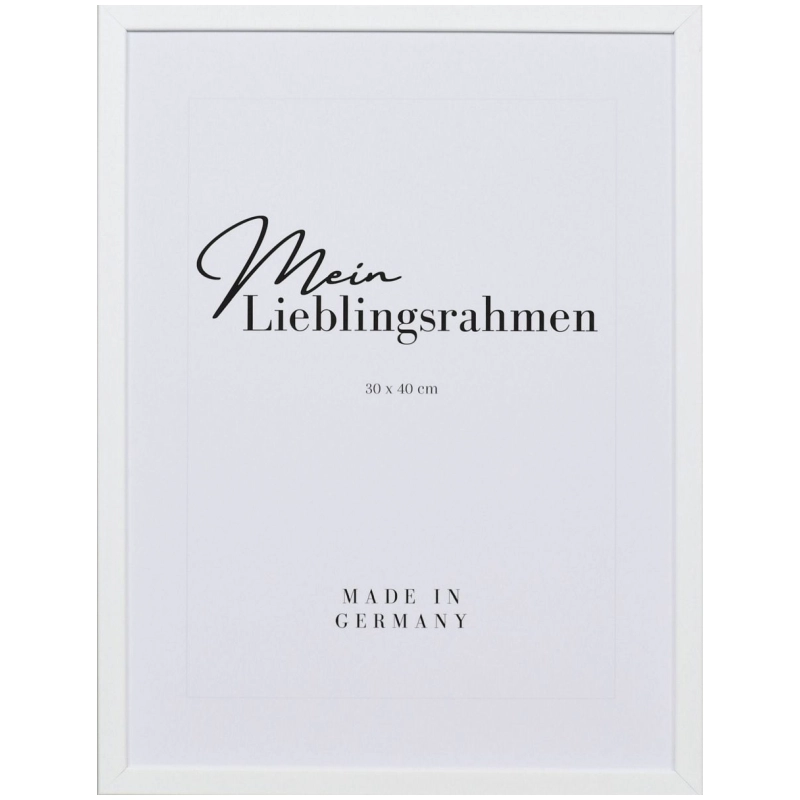 Bilderrahmen Holz Helena Weiß 10x15 cm Kunstglas