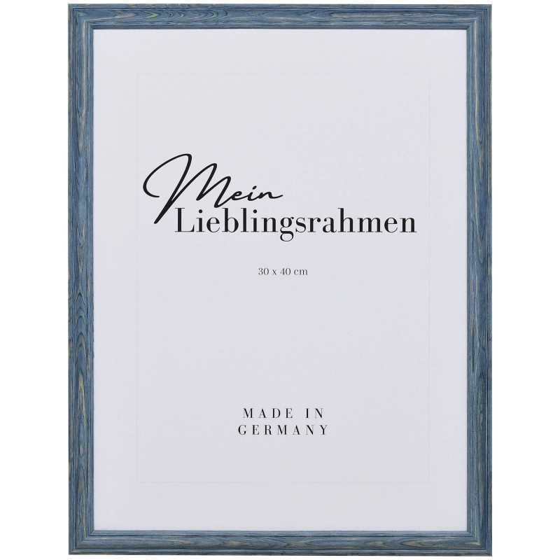 Vintage Bilderrahmen Holz Finja Anthrazit 40x50 cm Normalglas