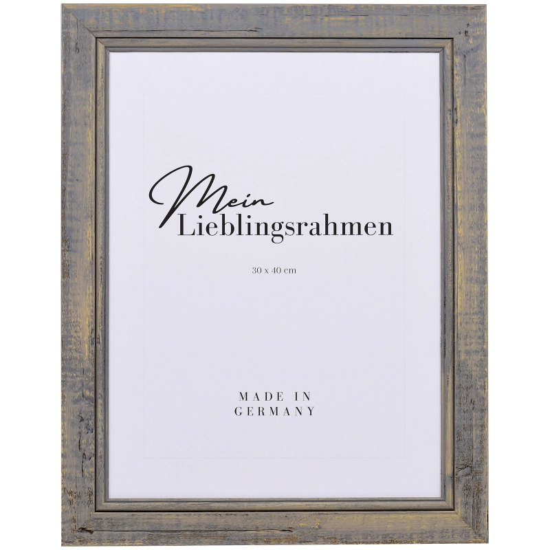 Vintage Bilderrahmen Holz Insa Anthrazit 40x50 cm Normalglas