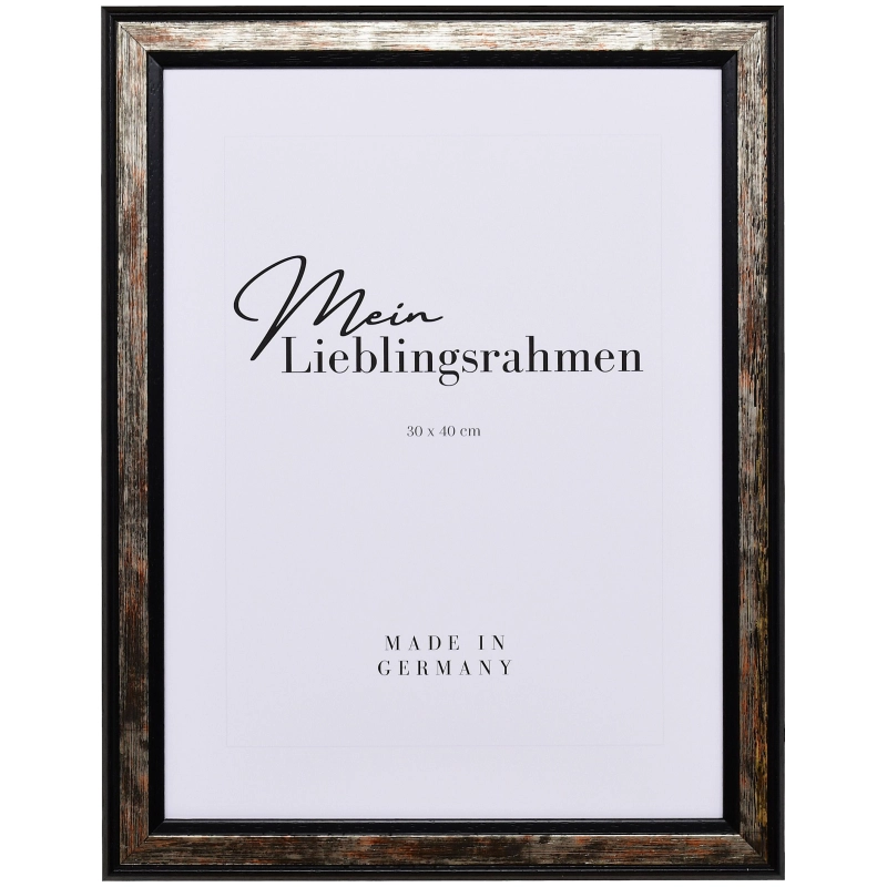 Holzrahmen Merle, Schwarz, 23x70 cm Museumsglas Acryl UV 99%