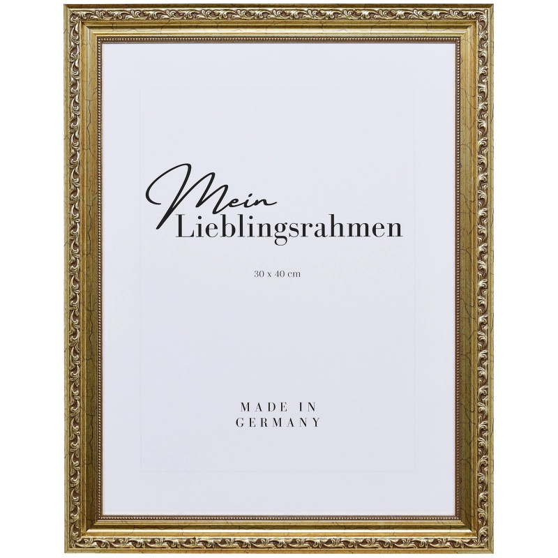 Vintage Bilderrahmen Holz Lysann Antiksilber 40x50 cm Antireflexglas