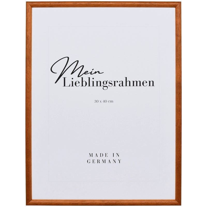 Bilderrahmen Holz Ava Braun 40x60 cm Leerrahmen (ohne Glas / Rückwand)