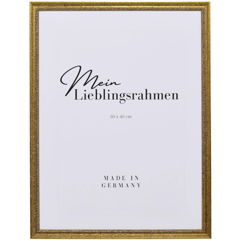 Barock Bilderrahmen Holz Naomi Altgold 40x60 cm Normalglas