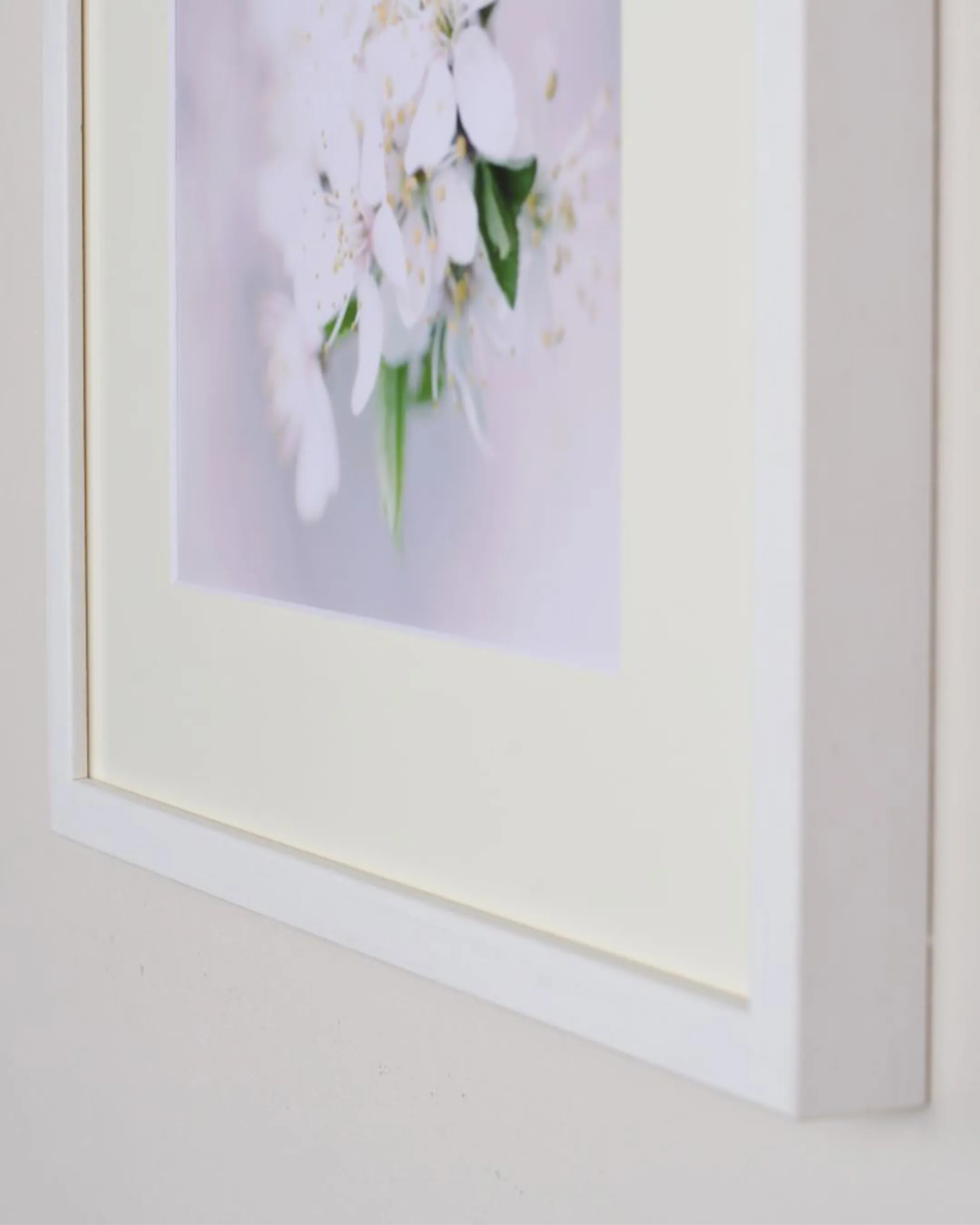 Passepartouts Ivory 10 im Wohnraum