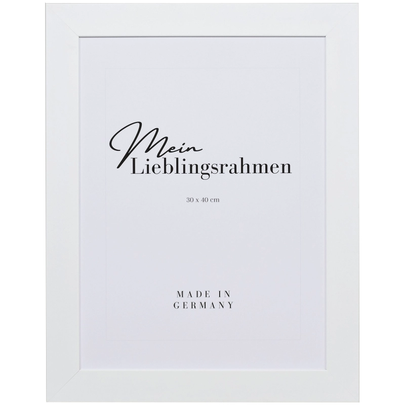 Bilderrahmen Holz Charlotte Weiß 40x50 cm Museumsglas UV 70%