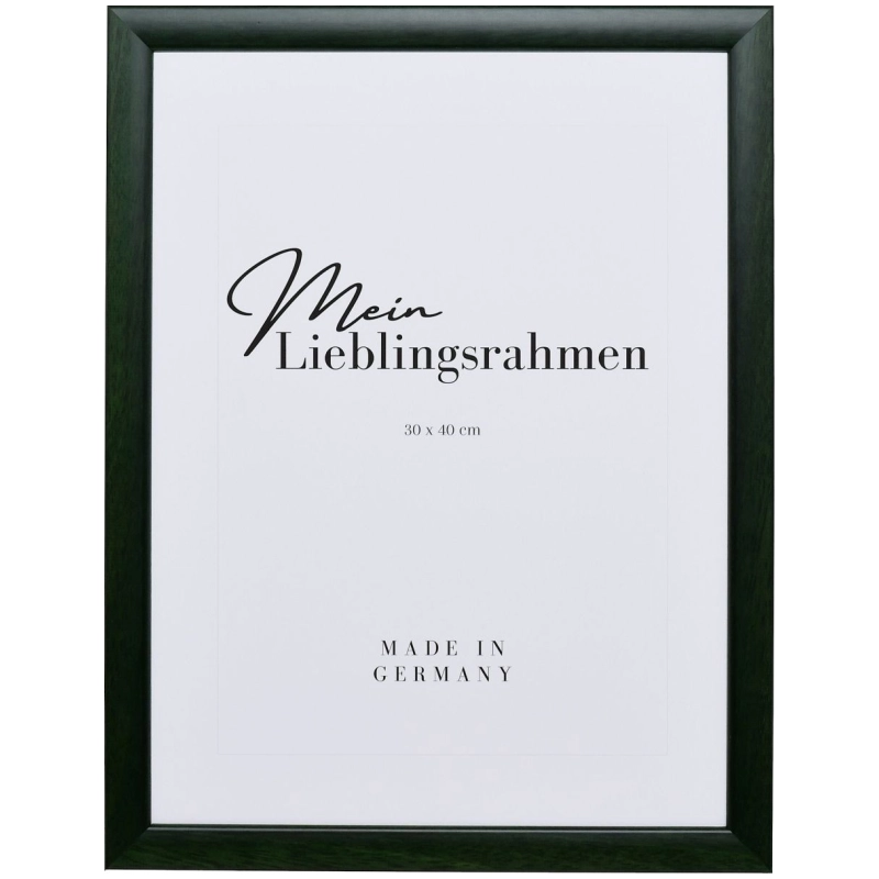 Bilderrahmen Holz Greta Tannengrün 40x60 cm Kunstglas