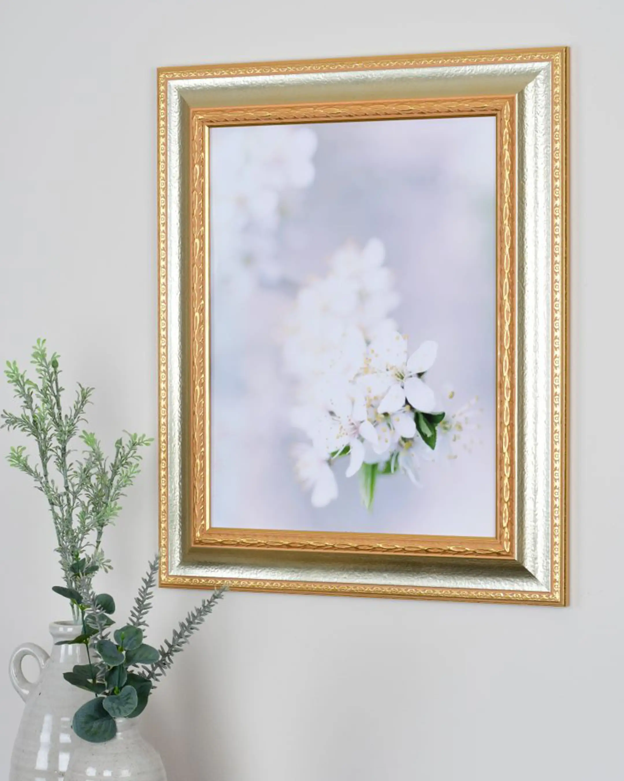 Barock Bilderrahmen Holz Olivia