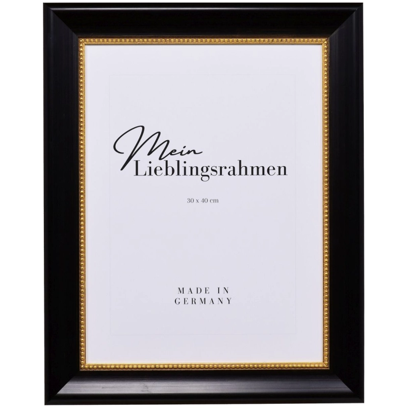 Barock Bilderrahmen Holz Valentina Schwarz 40x50 cm Spiegel