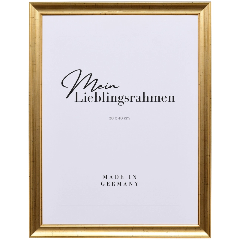 Holzrahmen Kaja, Altgold, 30,5x91,5 cm Museumsglas UV 70%