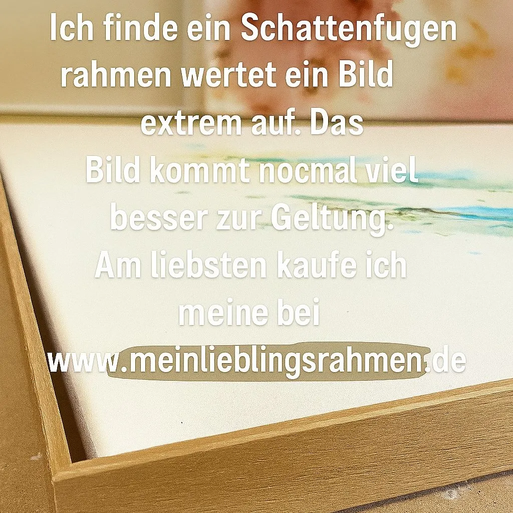 18365523766144277 Ich habe lange nach einem schlichten, hochwertigen Rahmen gesucht, der meine Kunst nicht überstrahlt, sondern perfekt ergänzt – und ich bin endlich fündig geworden. 🖼✨
Diesen wunderschönen Schattenfugenrahmen habe ich bei www.meinlieblingsrahmen.de bestellt – und ich bin ehrlich begeistert.
Das Holz ist sauber verarbeitet, der Rahmen fühlt sich massiv an und passt sich ideal an mein Werk an. Besonders schön finde ich, wie das Bild durch die Schattenfuge noch mehr Tiefe bekommt. 😍
💬 Ich finde: Kunst braucht nicht viel – aber sie braucht einen Rahmen, der sie versteht.
Und genau das habe ich hier gefunden.
Wenn du also selbst auf der Suche nach einem besonderen Rahmen bist – schau unbedingt mal bei meinlieblingsrahmen.de vorbei.
Nicht nur die Qualität überzeugt, auch der Kundenservice ist super freundlich und hilfsbereit.
Ich werde definitiv wieder dort bestellen! 💛
#rahmenliebe #kunstzuhause #meinlieblingsrahmen #schattenfugenrahmen #kunstpräsentation #interiorliebe #kunstsammlung #artframe #madeingermany