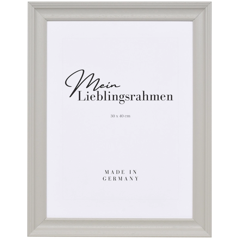 Vintage Bilderrahmen Holz Isabella Hellgrau 40x50 cm Kunstglas