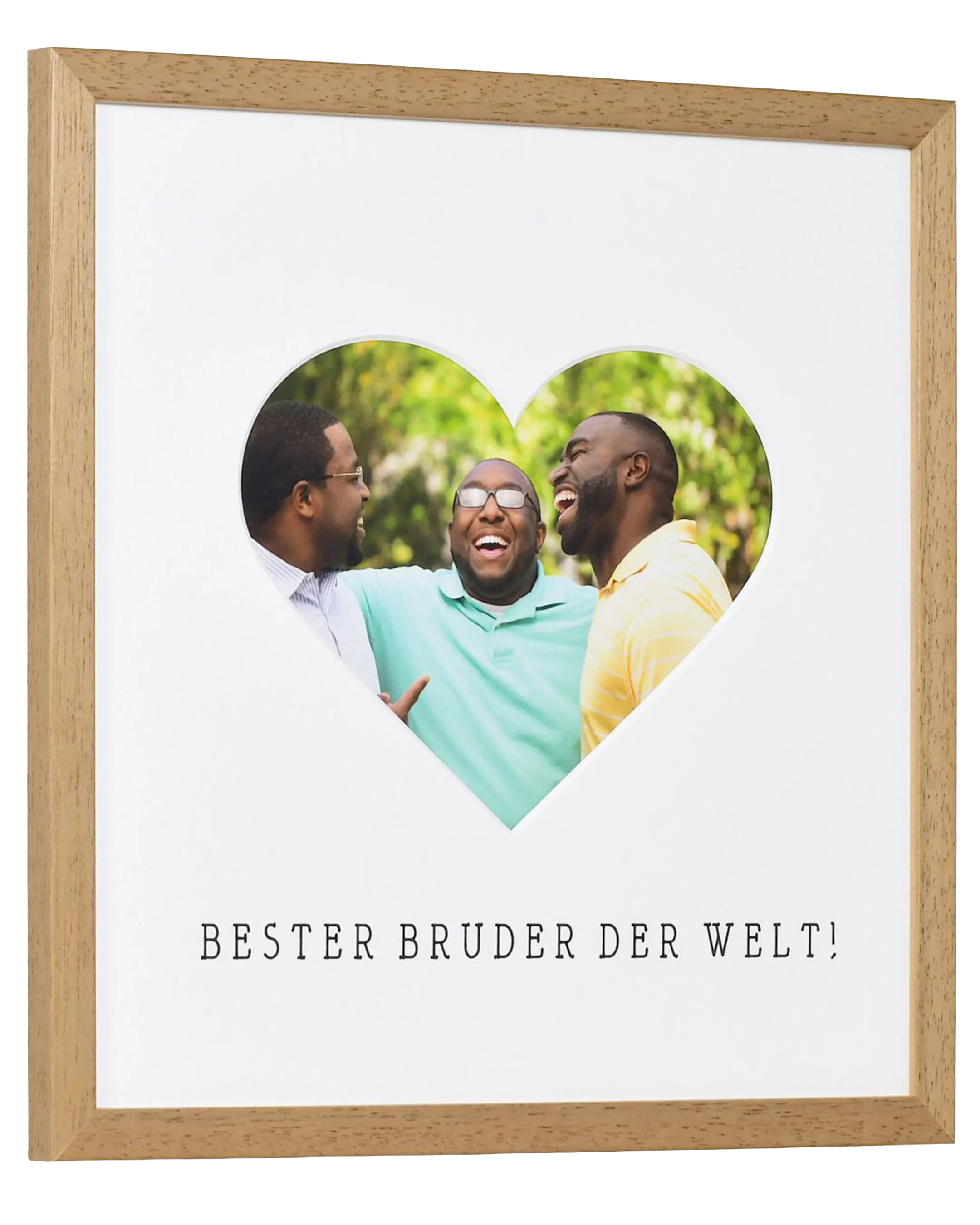 Bilderrahmen Herz "Bruder" 30x30cm