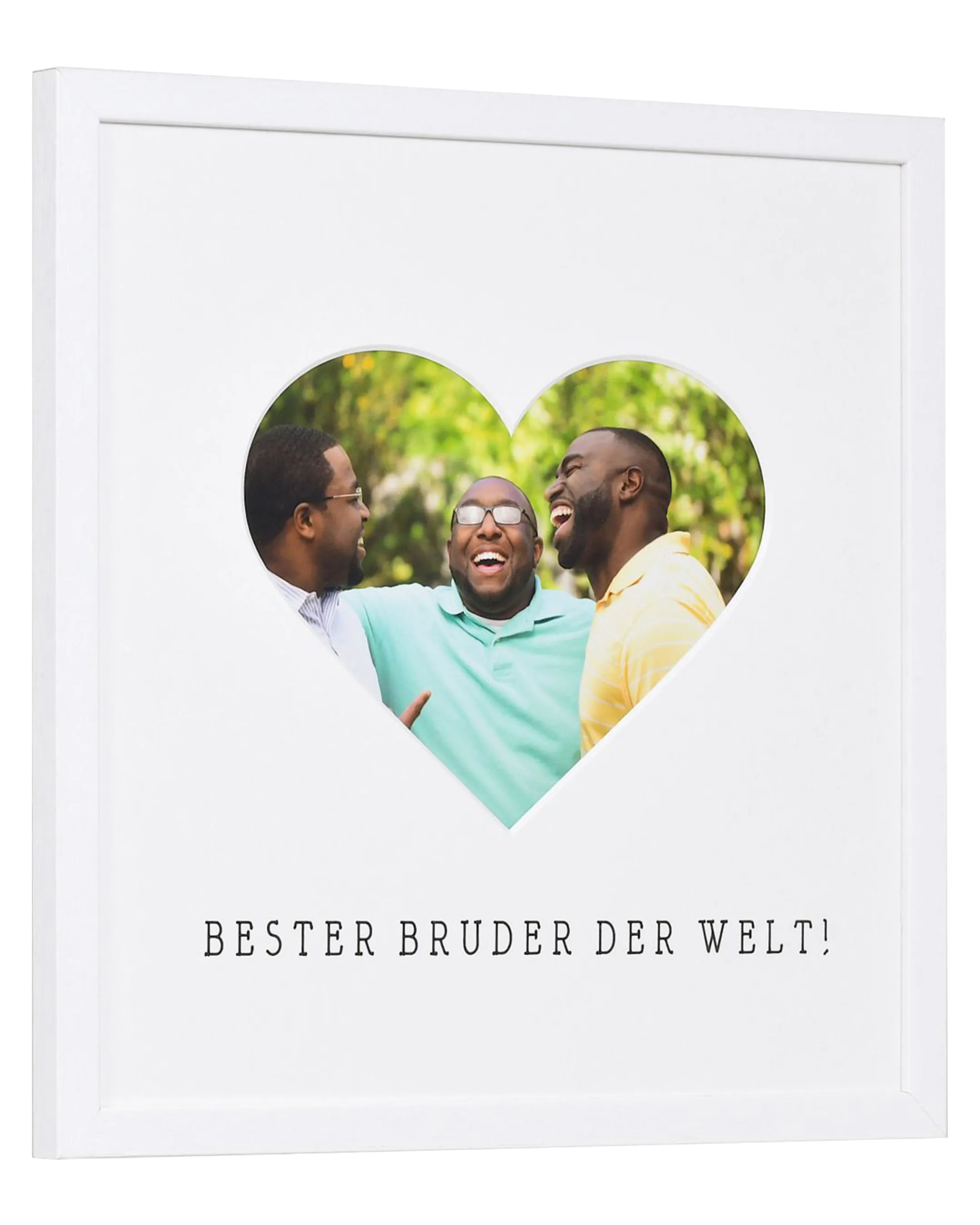 Bilderrahmen Herz "Bruder" 30x30cm