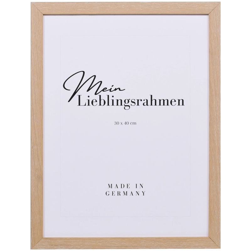 Bilderrahmen Holz Leonie Kalkeiche 9x13 cm Leerrahmen (ohne Glas / Rückwand)