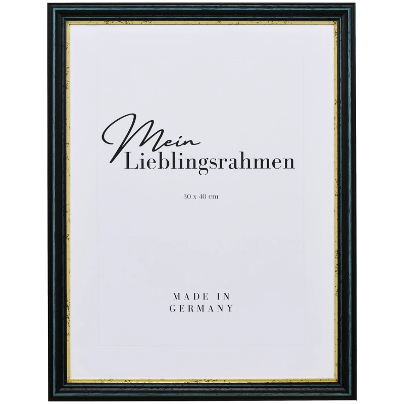 Bilderrahmen Holz Annelie Blau 9x13 cm Antireflexglas